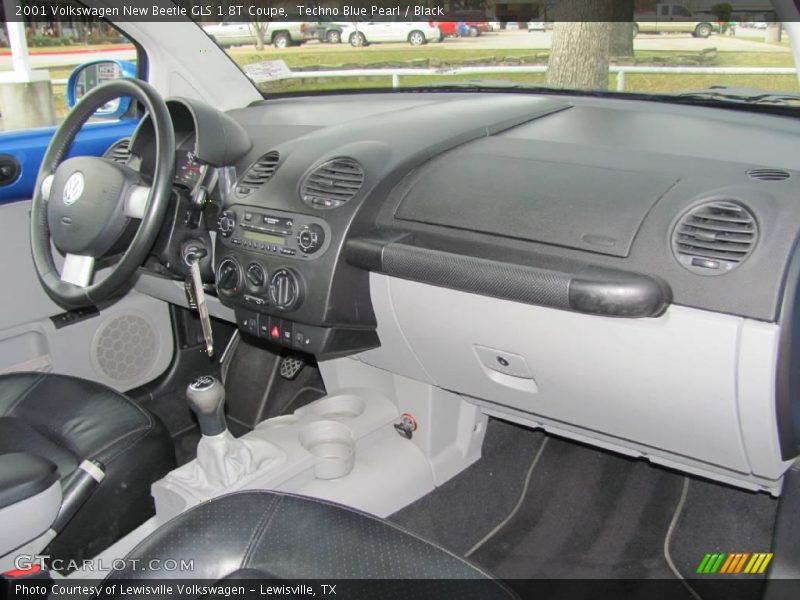 Techno Blue Pearl / Black 2001 Volkswagen New Beetle GLS 1.8T Coupe