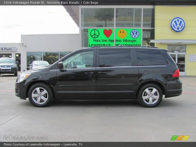 Nocturne Black Metallic / Gobi Beige 2009 Volkswagen Routan SE