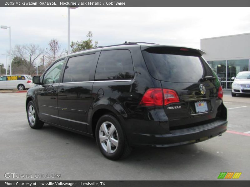 Nocturne Black Metallic / Gobi Beige 2009 Volkswagen Routan SE