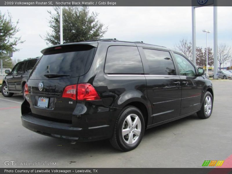 Nocturne Black Metallic / Gobi Beige 2009 Volkswagen Routan SE