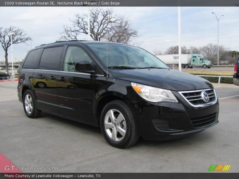 Nocturne Black Metallic / Gobi Beige 2009 Volkswagen Routan SE