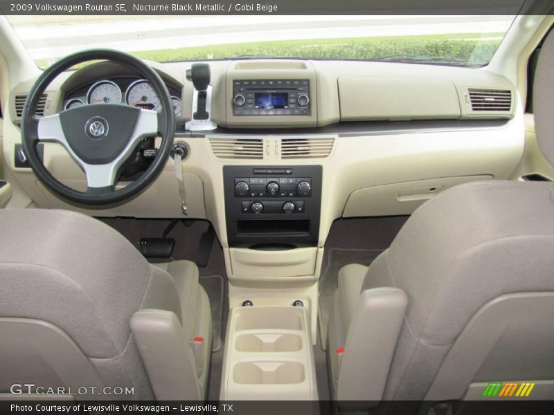 Nocturne Black Metallic / Gobi Beige 2009 Volkswagen Routan SE