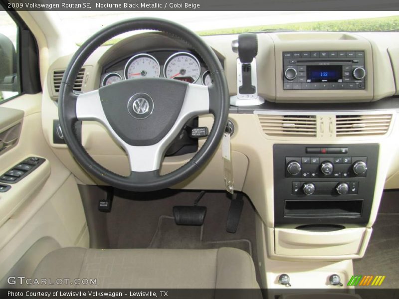 Nocturne Black Metallic / Gobi Beige 2009 Volkswagen Routan SE