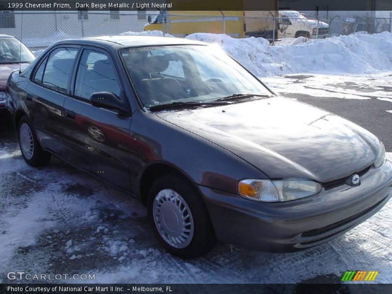 Dark Beige Metallic / Light Neutral 1999 Chevrolet Prizm