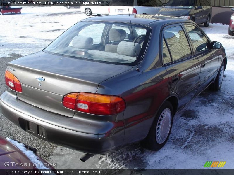Dark Beige Metallic / Light Neutral 1999 Chevrolet Prizm