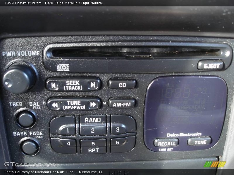 Dark Beige Metallic / Light Neutral 1999 Chevrolet Prizm