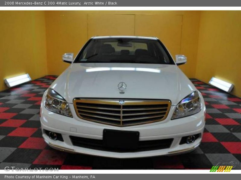 Arctic White / Black 2008 Mercedes-Benz C 300 4Matic Luxury