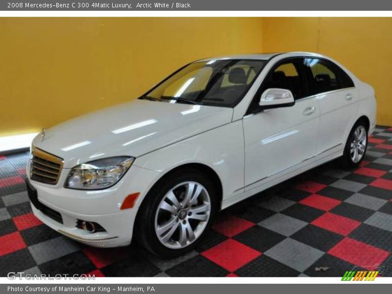 Arctic White / Black 2008 Mercedes-Benz C 300 4Matic Luxury