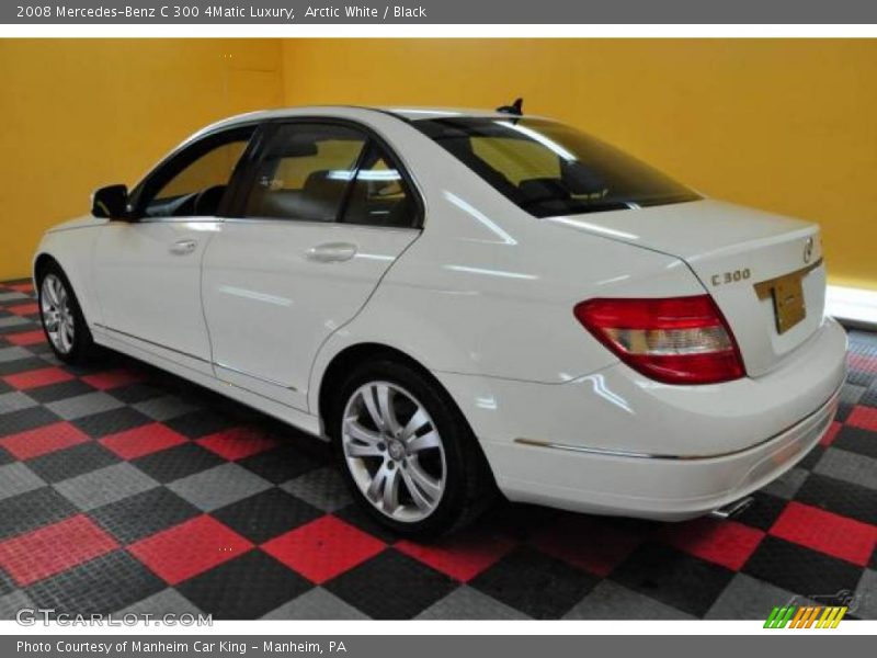 Arctic White / Black 2008 Mercedes-Benz C 300 4Matic Luxury