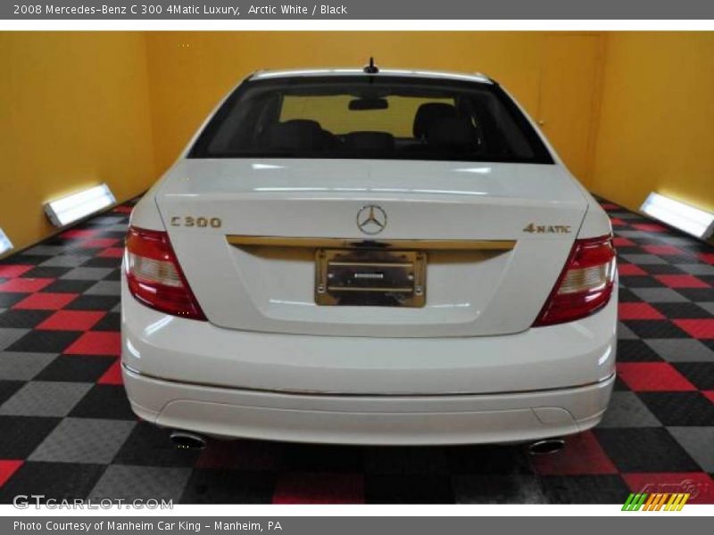 Arctic White / Black 2008 Mercedes-Benz C 300 4Matic Luxury