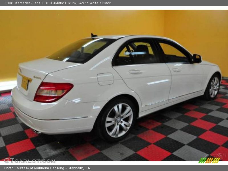 Arctic White / Black 2008 Mercedes-Benz C 300 4Matic Luxury