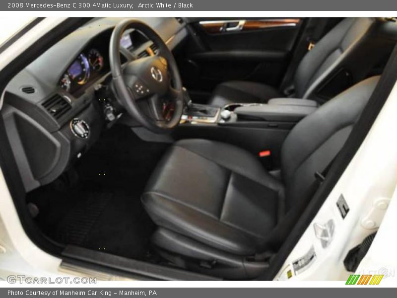 Arctic White / Black 2008 Mercedes-Benz C 300 4Matic Luxury