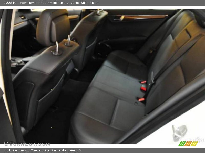 Arctic White / Black 2008 Mercedes-Benz C 300 4Matic Luxury