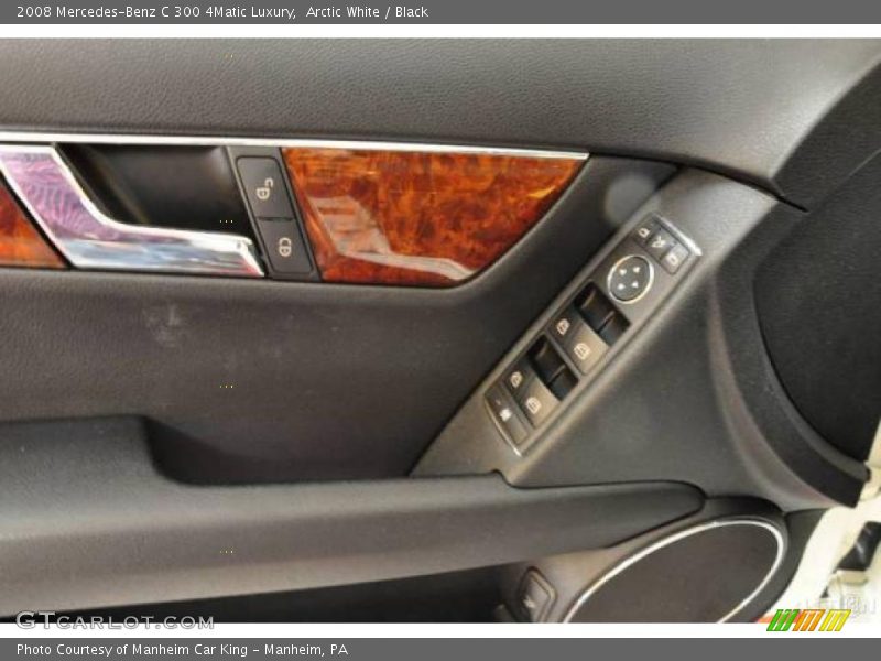 Arctic White / Black 2008 Mercedes-Benz C 300 4Matic Luxury