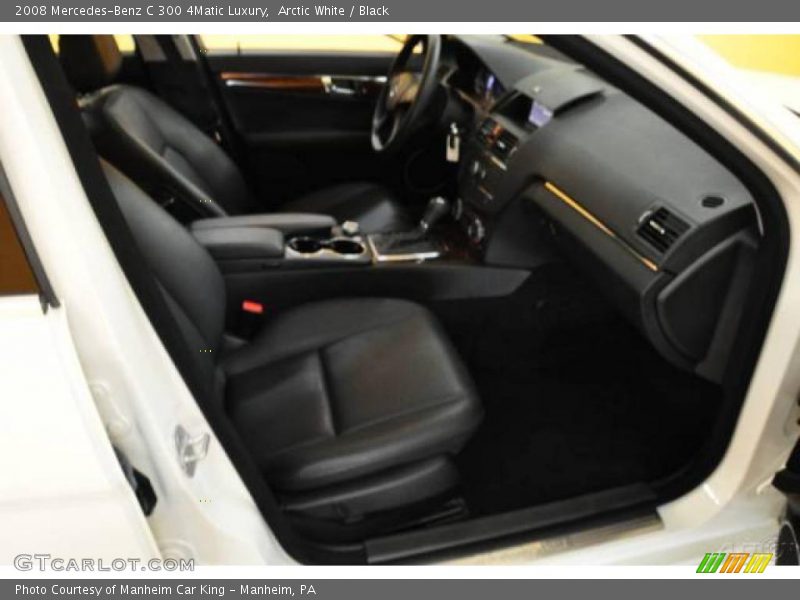 Arctic White / Black 2008 Mercedes-Benz C 300 4Matic Luxury