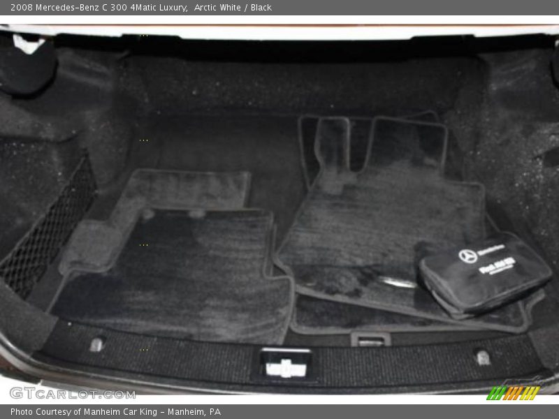 Arctic White / Black 2008 Mercedes-Benz C 300 4Matic Luxury