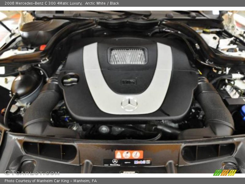 Arctic White / Black 2008 Mercedes-Benz C 300 4Matic Luxury