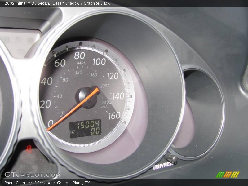 Desert Shadow / Graphite Black 2009 Infiniti M 35 Sedan