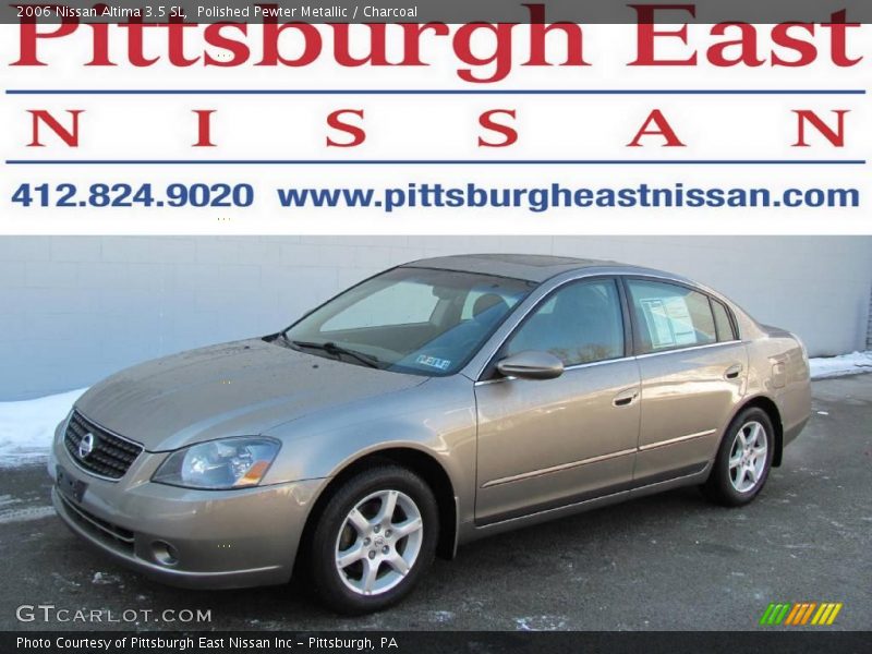 Polished Pewter Metallic / Charcoal 2006 Nissan Altima 3.5 SL