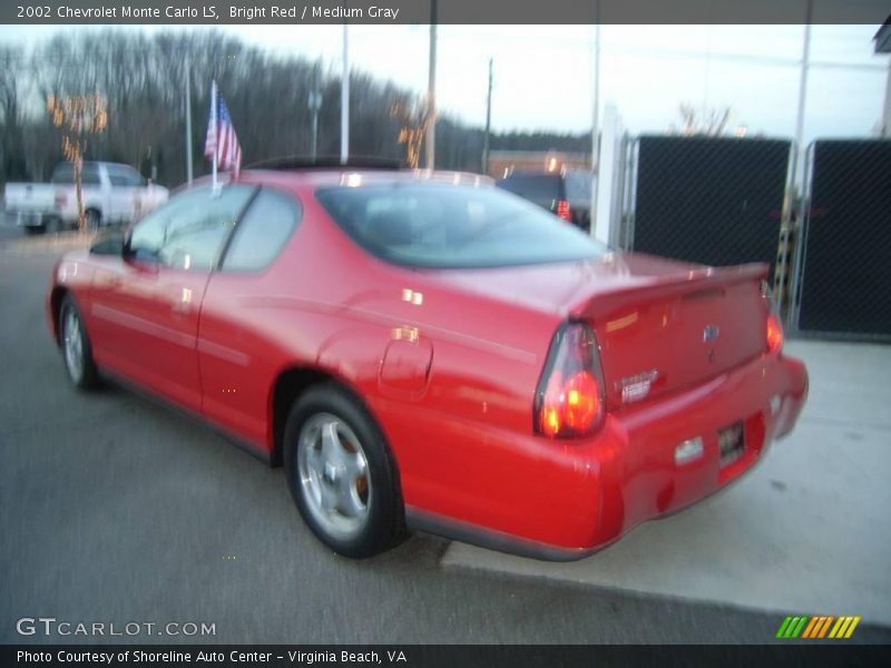 Bright Red / Medium Gray 2002 Chevrolet Monte Carlo LS