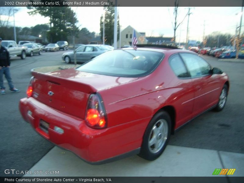 Bright Red / Medium Gray 2002 Chevrolet Monte Carlo LS
