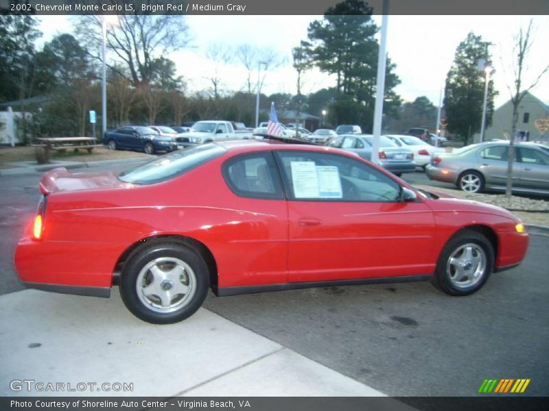 Bright Red / Medium Gray 2002 Chevrolet Monte Carlo LS