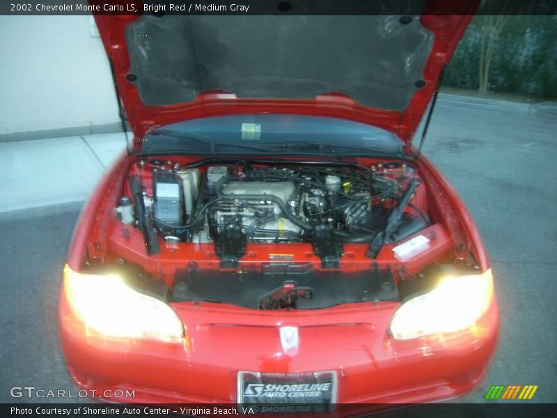 Bright Red / Medium Gray 2002 Chevrolet Monte Carlo LS