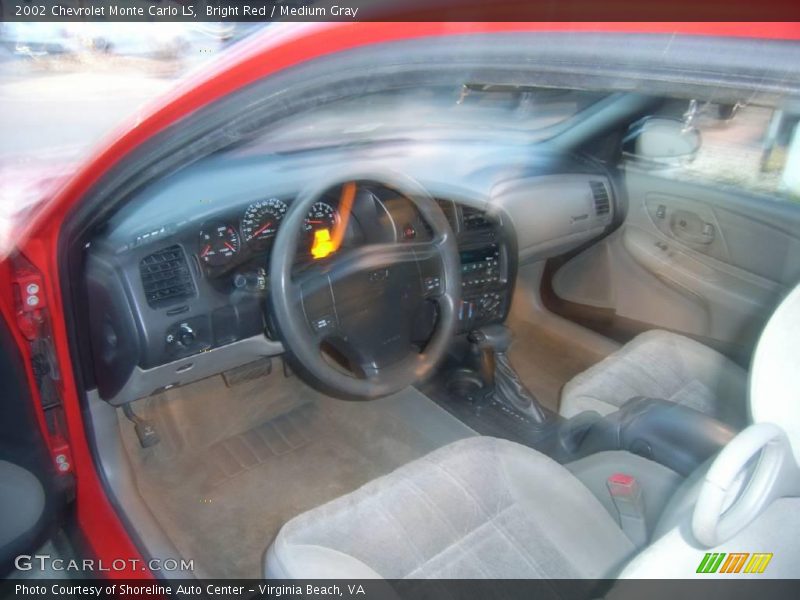 Bright Red / Medium Gray 2002 Chevrolet Monte Carlo LS