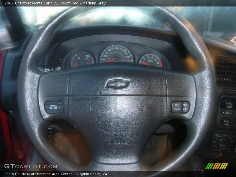 Bright Red / Medium Gray 2002 Chevrolet Monte Carlo LS