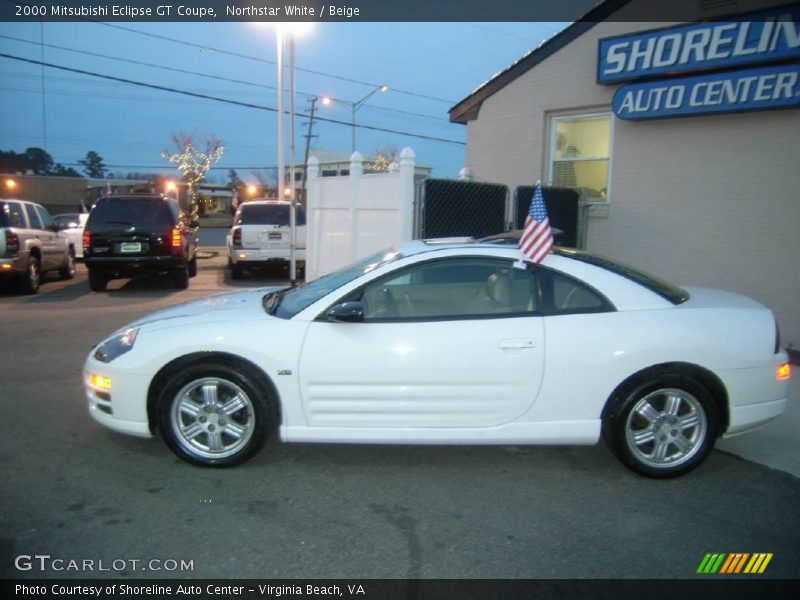 Northstar White / Beige 2000 Mitsubishi Eclipse GT Coupe