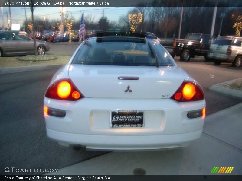 Northstar White / Beige 2000 Mitsubishi Eclipse GT Coupe