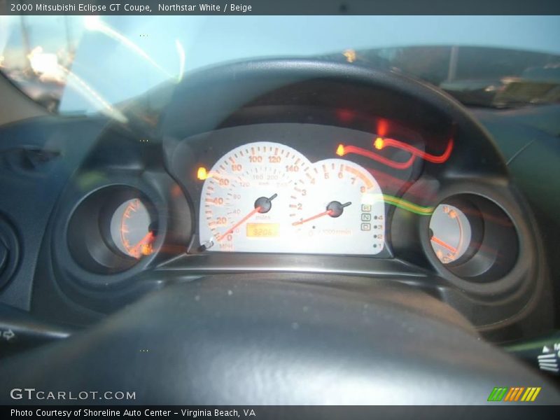 Northstar White / Beige 2000 Mitsubishi Eclipse GT Coupe