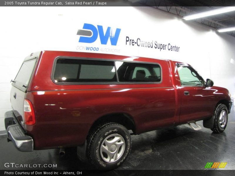Salsa Red Pearl / Taupe 2005 Toyota Tundra Regular Cab