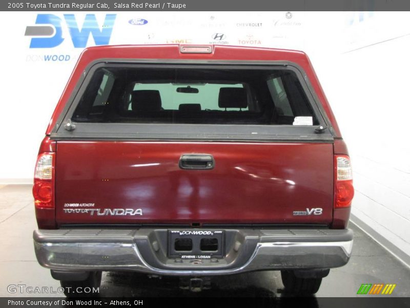 Salsa Red Pearl / Taupe 2005 Toyota Tundra Regular Cab