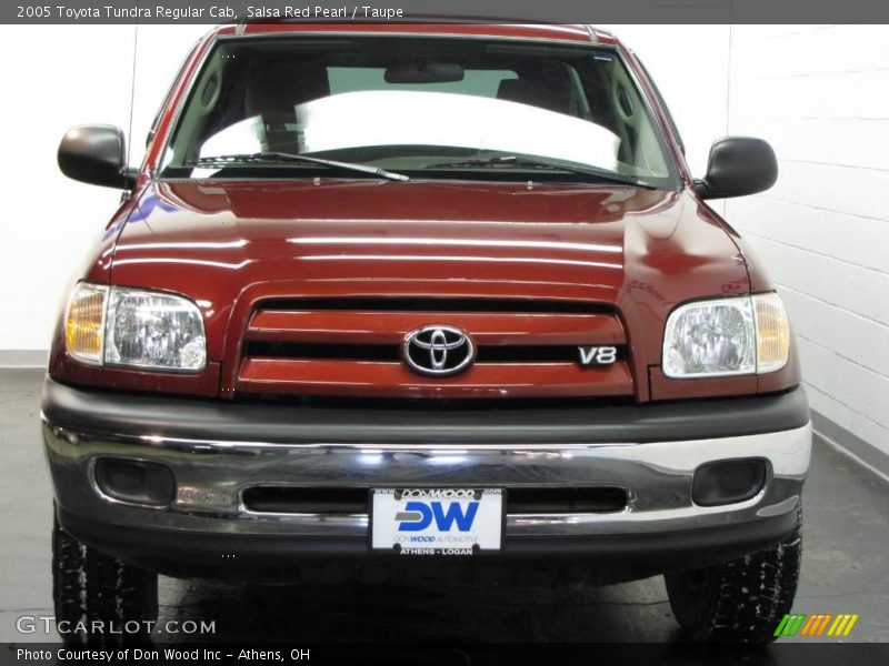 Salsa Red Pearl / Taupe 2005 Toyota Tundra Regular Cab