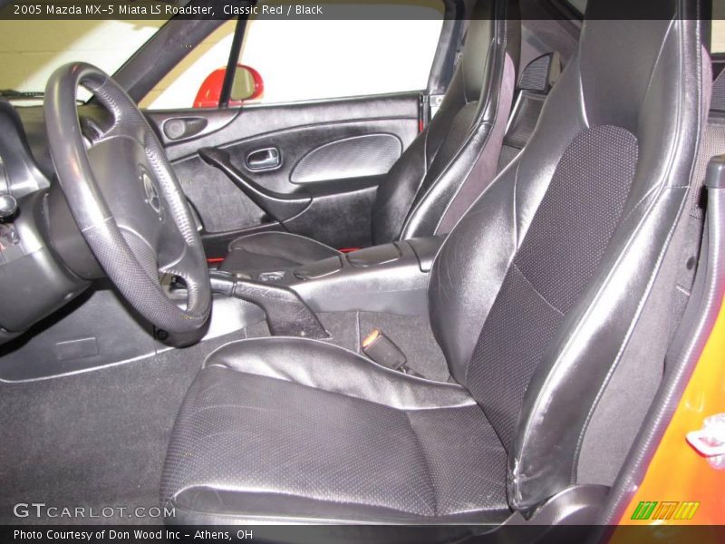 Classic Red / Black 2005 Mazda MX-5 Miata LS Roadster