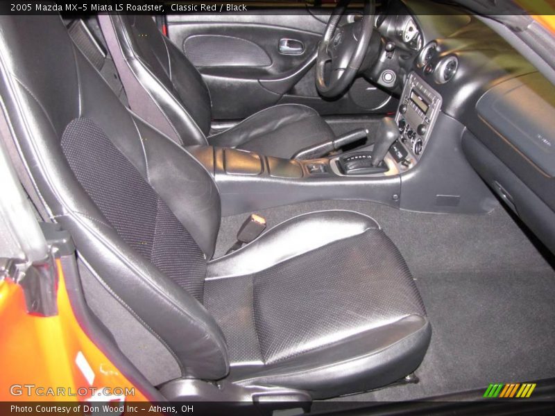 Classic Red / Black 2005 Mazda MX-5 Miata LS Roadster