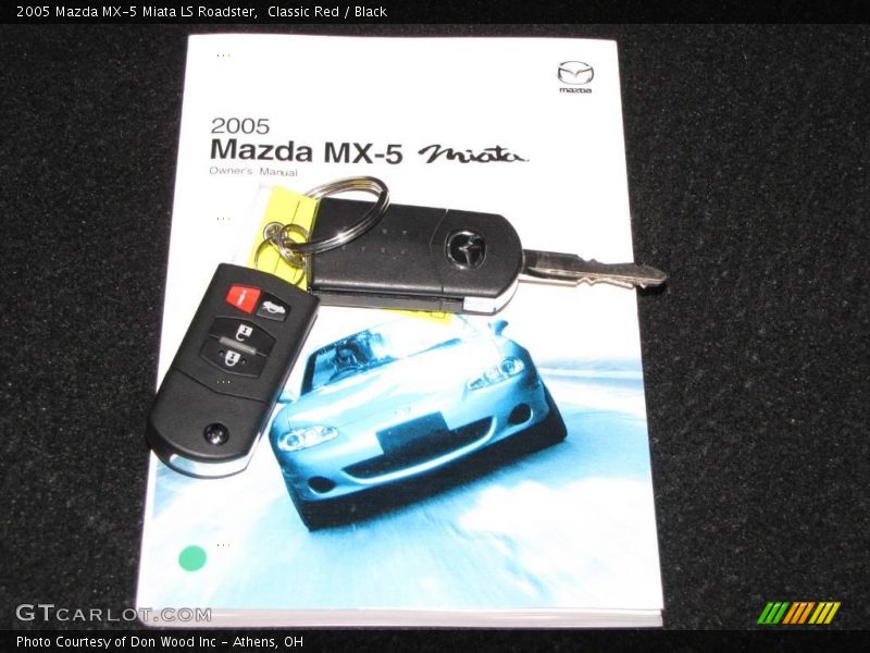 Classic Red / Black 2005 Mazda MX-5 Miata LS Roadster