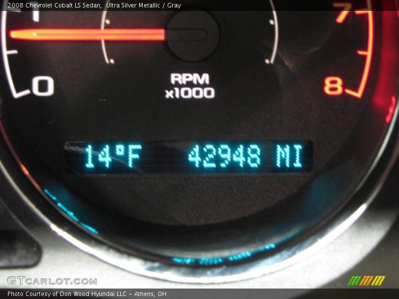 Ultra Silver Metallic / Gray 2008 Chevrolet Cobalt LS Sedan