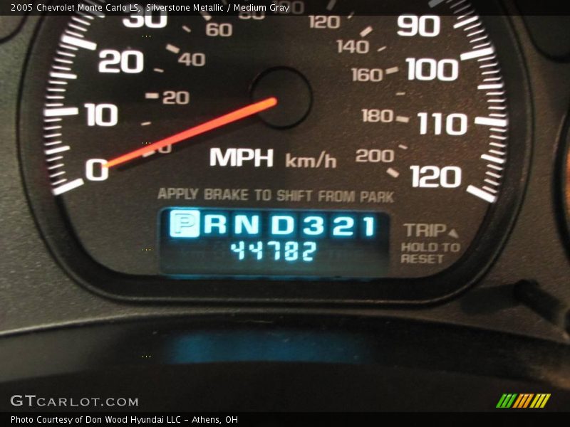 Silverstone Metallic / Medium Gray 2005 Chevrolet Monte Carlo LS
