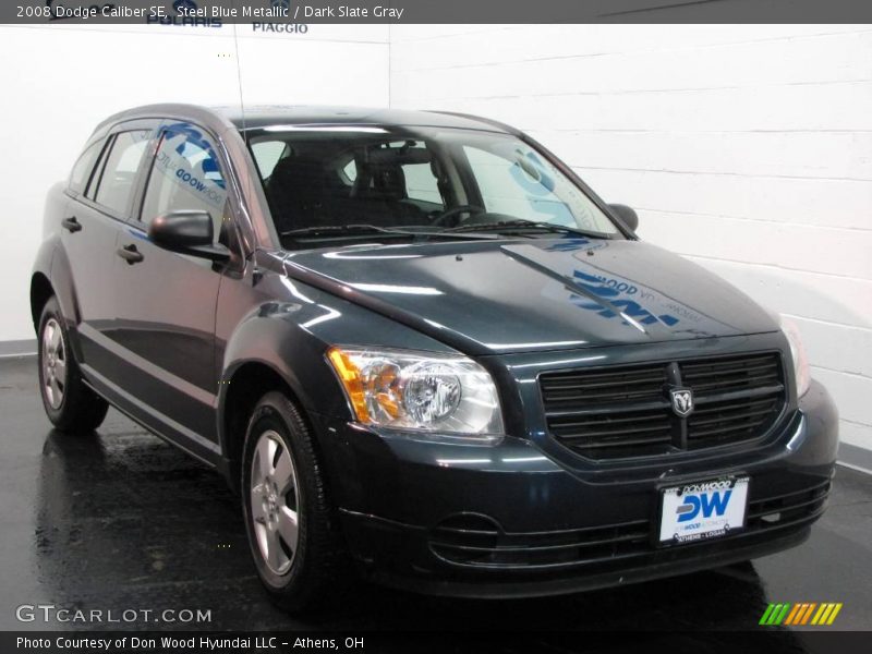 Steel Blue Metallic / Dark Slate Gray 2008 Dodge Caliber SE