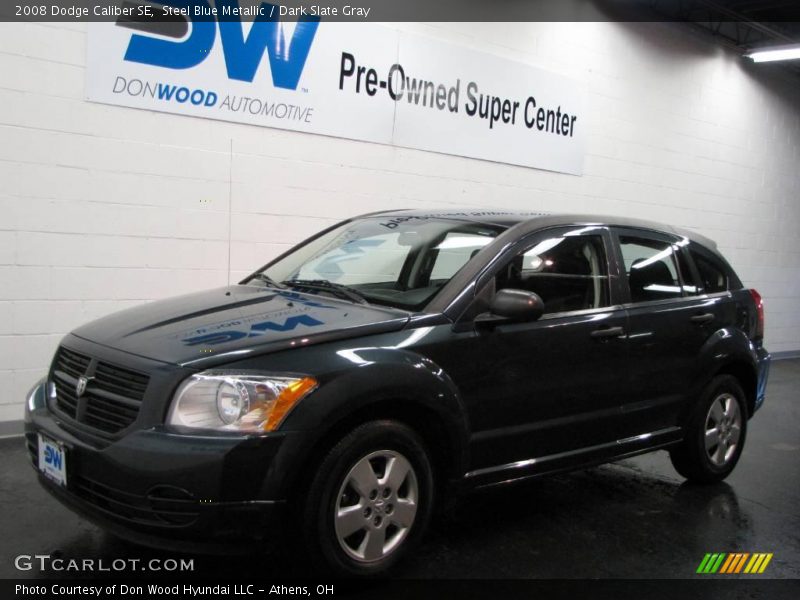 Steel Blue Metallic / Dark Slate Gray 2008 Dodge Caliber SE
