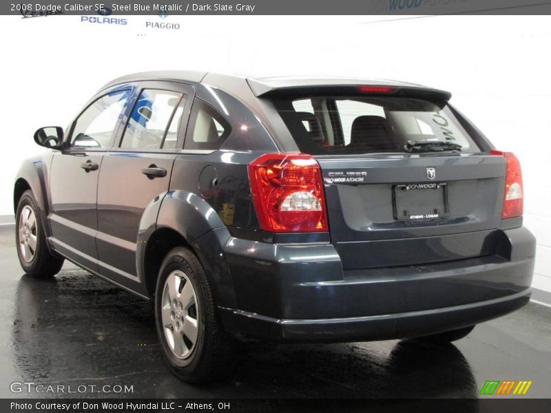 Steel Blue Metallic / Dark Slate Gray 2008 Dodge Caliber SE