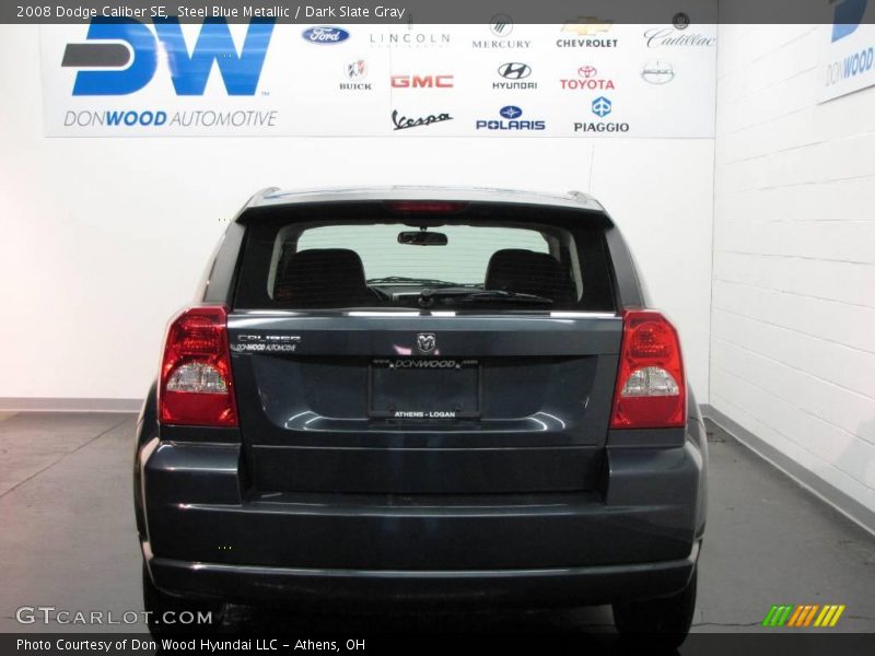 Steel Blue Metallic / Dark Slate Gray 2008 Dodge Caliber SE