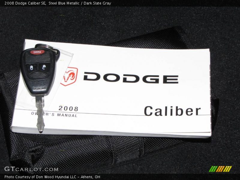 Steel Blue Metallic / Dark Slate Gray 2008 Dodge Caliber SE