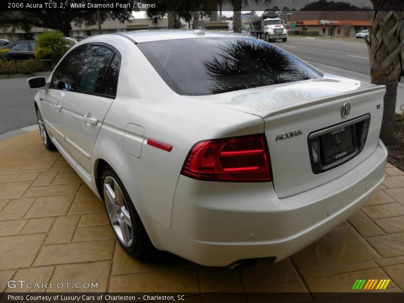 White Diamond Pearl / Camel 2006 Acura TL 3.2