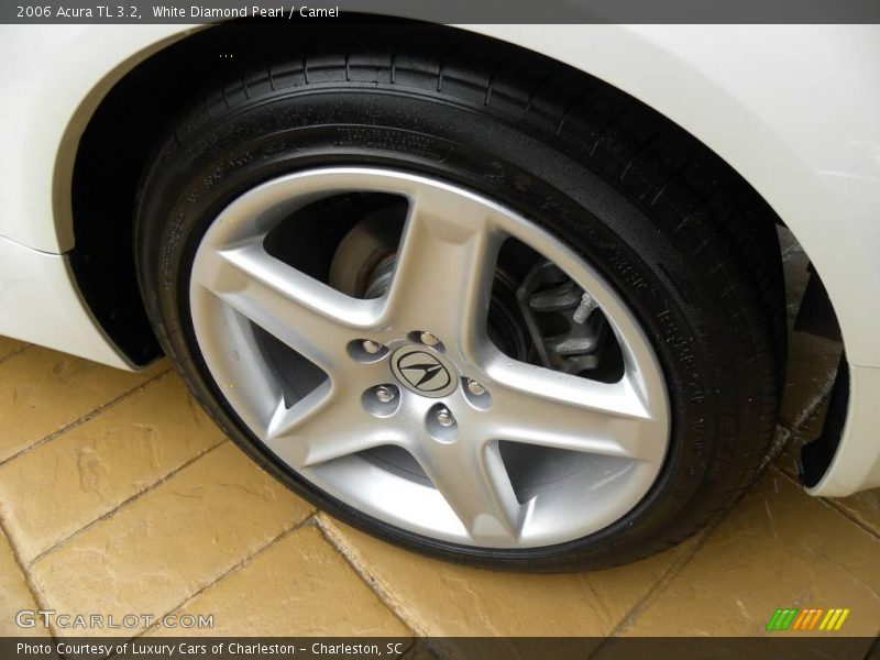 White Diamond Pearl / Camel 2006 Acura TL 3.2