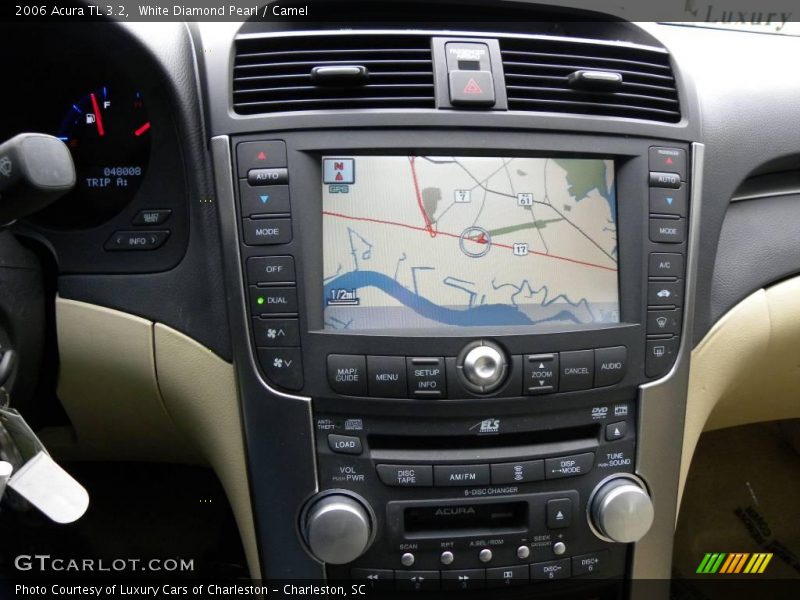 White Diamond Pearl / Camel 2006 Acura TL 3.2