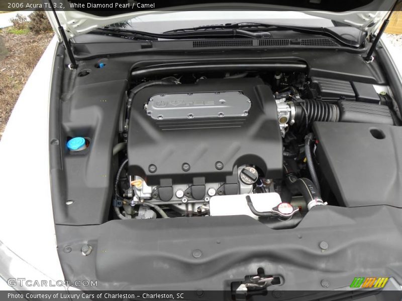 White Diamond Pearl / Camel 2006 Acura TL 3.2