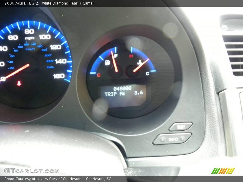 White Diamond Pearl / Camel 2006 Acura TL 3.2